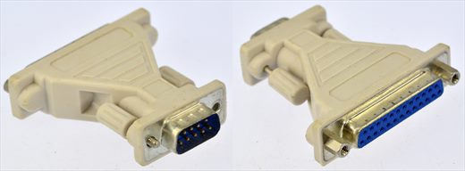 Serial 25-PIN female to 9-PIN male adapter