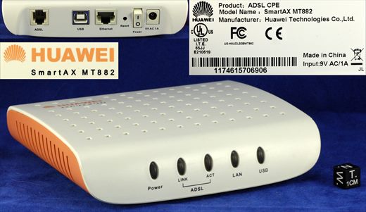 Huawei SmartAX MT882 ADSL CPE router