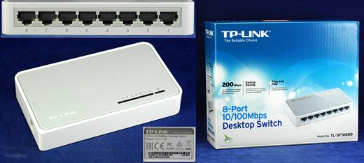 TP-Link TL-SF1008D 8Port 10-100Mbps Desktop Switch