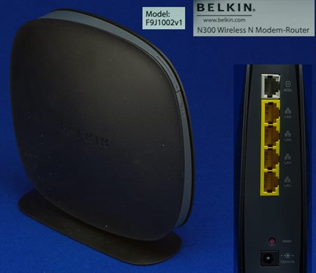 Belkin F9J1002v1 N300 Wireless N Modem-Router