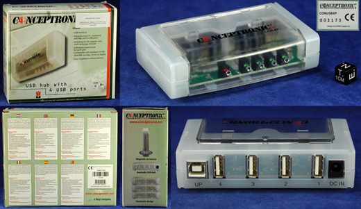 Conceptronic USB hub CONUSB4P