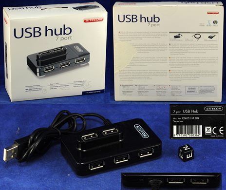 Sitecom USB Hup 7 port model no.CN-051 v1 002