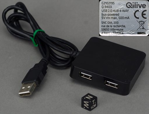 Qilive G2102195 Q.9403 USB 2.0 Hub 4-way