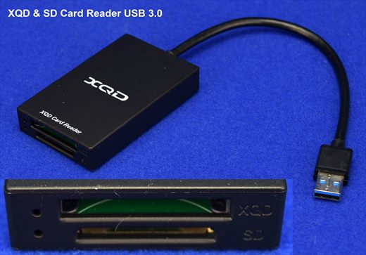 XQD and SD Card Reader USB 3.0