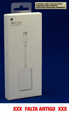 Apple USB-C to SD Card Reader MUFG2ZM-a Model A2082