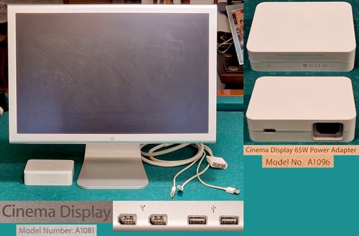 Apple Cinema Display A1081 e 65W Power Adapter A1096
