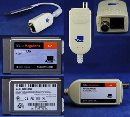 3Com Megahertz 10 Mbps LAN PC Card Model 3CCE589EC