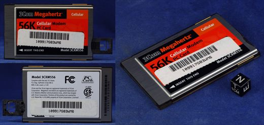 3Com Megahertz 56K Cellular Modem PC Card Model 3CXM556