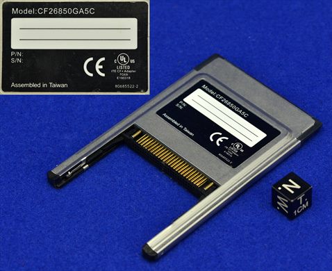 CompactFlash TypeI-II to PCMCIA Adapter - CF26850GA5C