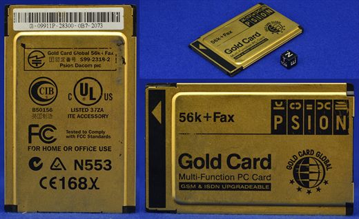 Psion Gold Card Global 56kPlusFax