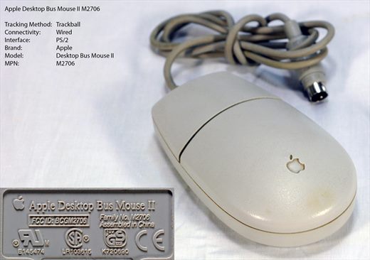 Apple Desktop Bus Mouse II Model M2706