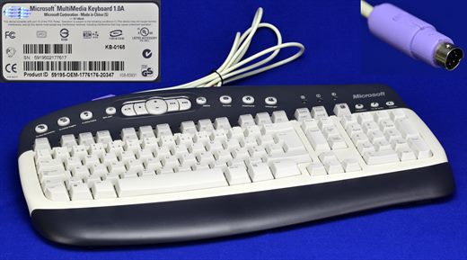 Microsoft KB-0168 Multimedia Keyboard 1.0A
