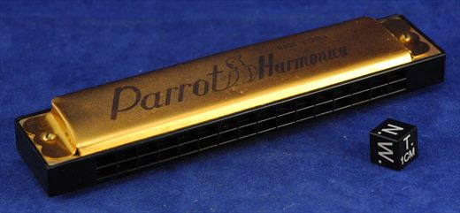 Armonica Parrot dourada