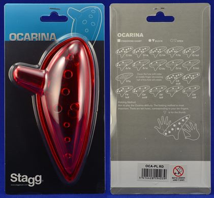 Ocarina Stagg OCA-PL-RD