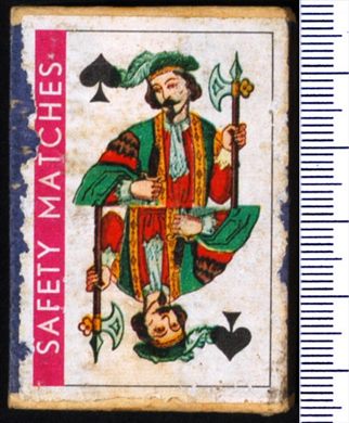 Carta de jogar - Rei de Espadas - Safety Matches