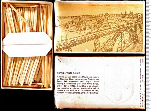 Gravuras - Porto - Ponte D. Luis (SNF-Porto) amarelo