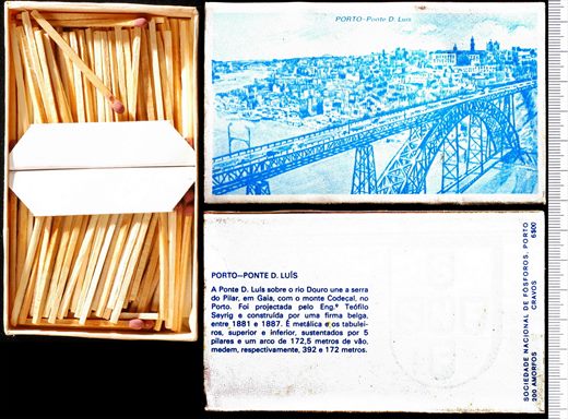 Gravuras - Porto - Ponte D. Luis (SNF-Porto) azul c