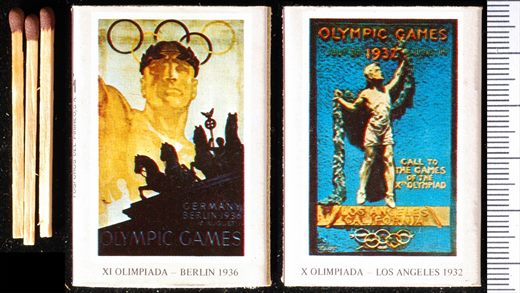 Olimpiadas (Cartazes) - 1932 1936 - Fosforos del Pirineo SA