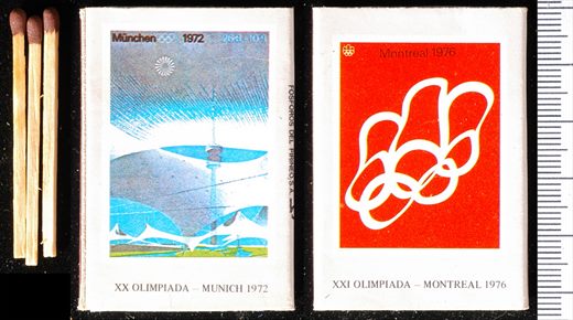 Olimpiadas (Cartazes) - 1972 1976 - Fosforos del Pirineo SA