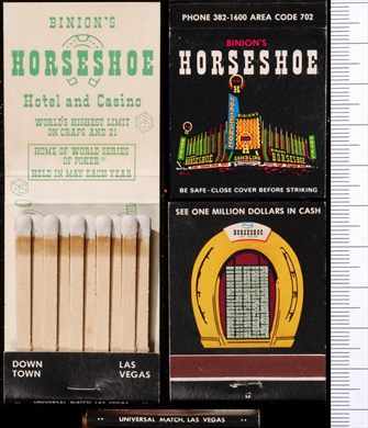 Binions Horseshoe Hotel and Casino (Universal Match) (Universal Match)