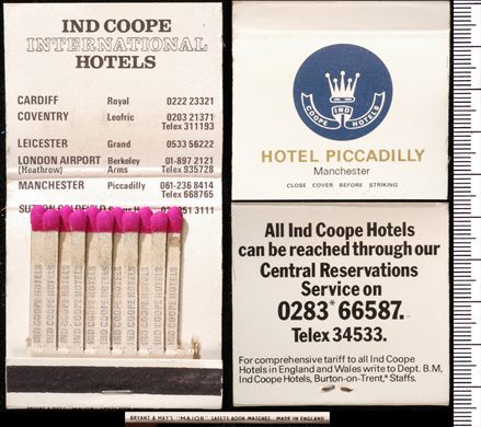 Hotel Piccadilly Manchester - Coope Ind Hotels (Bryant-Mays)