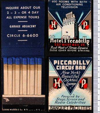 Hotel Piccadilly New York (Lion Match Corp. of America)