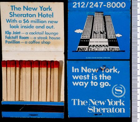 The New York Sheraton (Columbia Match Co.)