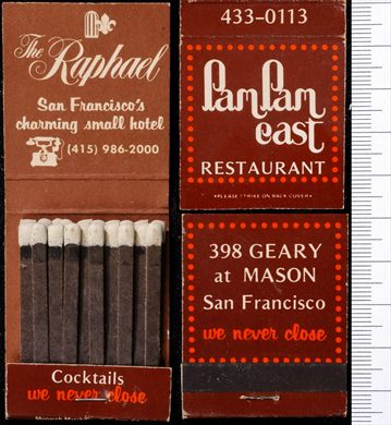 The Raphael - Pam Pam cast restaurant ( Monarch Match Co.)