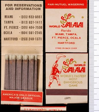 World Jai-Alai (D.D. Bean-Sons)