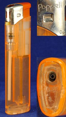 Poppell laranja transparente