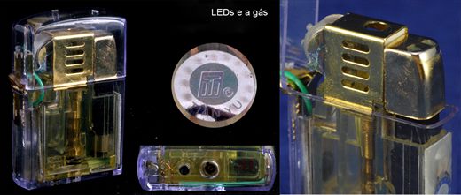 Tian Yu transparente com LED e gas