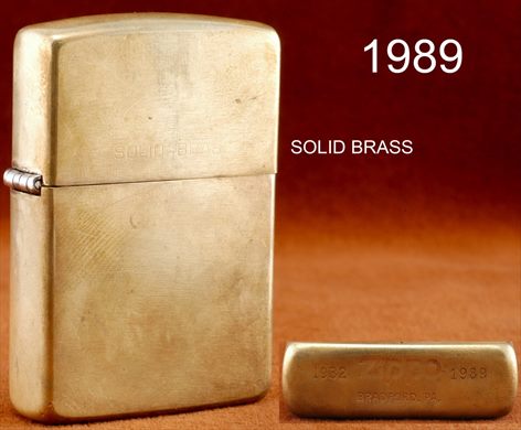 Zippo - 1989 (dourado)