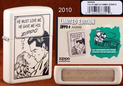 Zippo - 2010-H Limited Edition AA649 - Comic Strip 2