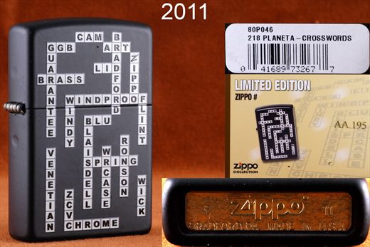 Zippo - 2011-F Limited Edition AA195 - Crosswords
