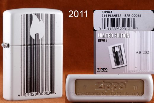 Zippo - 2011-F Limited Edition AB202 - Bar Codes