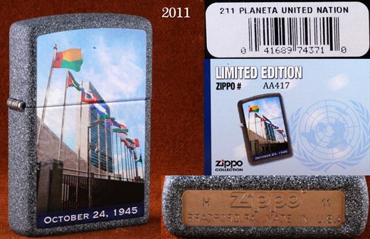 Zippo - 2011-H Limited Edition AA417 - United Nation
