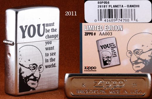 Zippo - 2011-K Limited Edition AA003 - Gandhi
