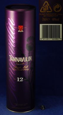 Tamnavulin Speyside Single Malt Rare Scotch Whisky 12 Years 70cl