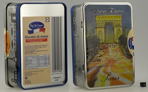 Lidl - Biscoitos de Massa (Champs Elysees Paris) 315g 2019