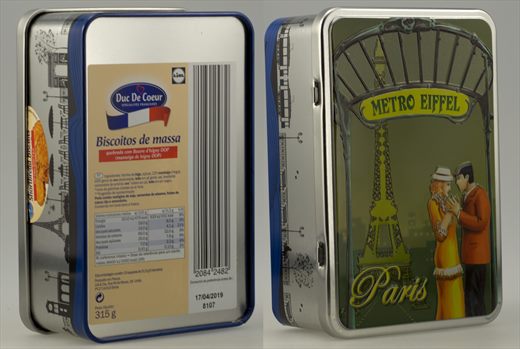 Lidl - Biscoitos de Massa (Metro Eiffel Paris) 315g 2019
