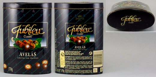 Jubileu Classic avelas cobertas com chocolate 370g