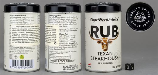 RUB Texan Steakhose seasoning 100g 2020