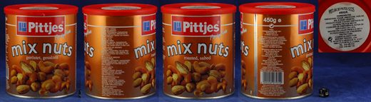 Pittjes mix nuts 450gr