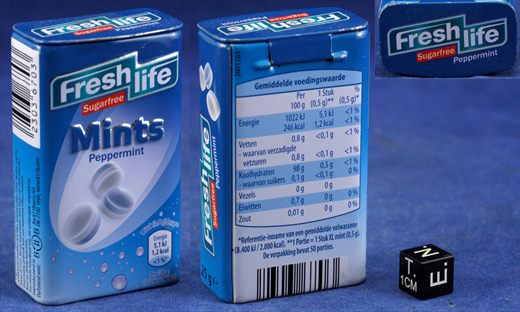 Fresh life sugarfree mints peppermint 25g