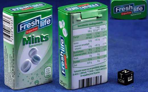 Fresh life sugarfree mints spearmint 25g
