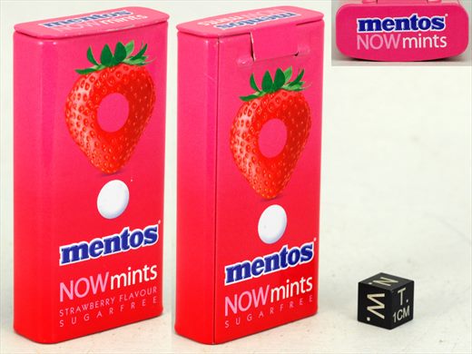 Mentos Now mints Strawberry flavour sugarfree