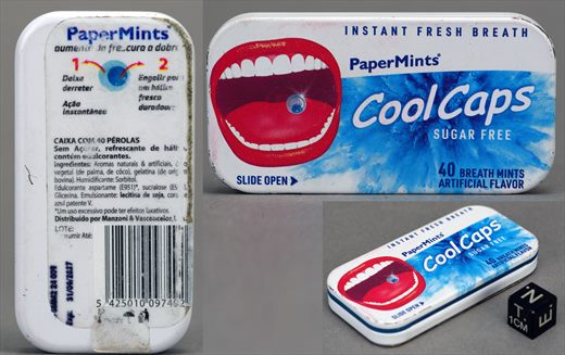 PaperMints CoolCaps caixa metalica de mentas