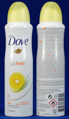 Dove Go Fresh grapefruit and lemongrass scent 48h 200ml