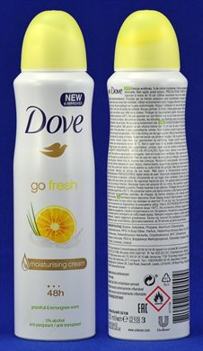 Dove Go grapefruit and lemongrass scent 48h 200ml