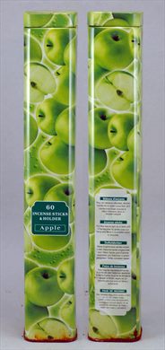 60 Incense sticks and holder square Apple